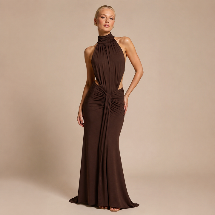 Esther - Dress with open waist and mermaid silhouette
