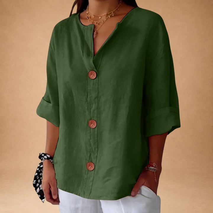Casual bluse med struktur