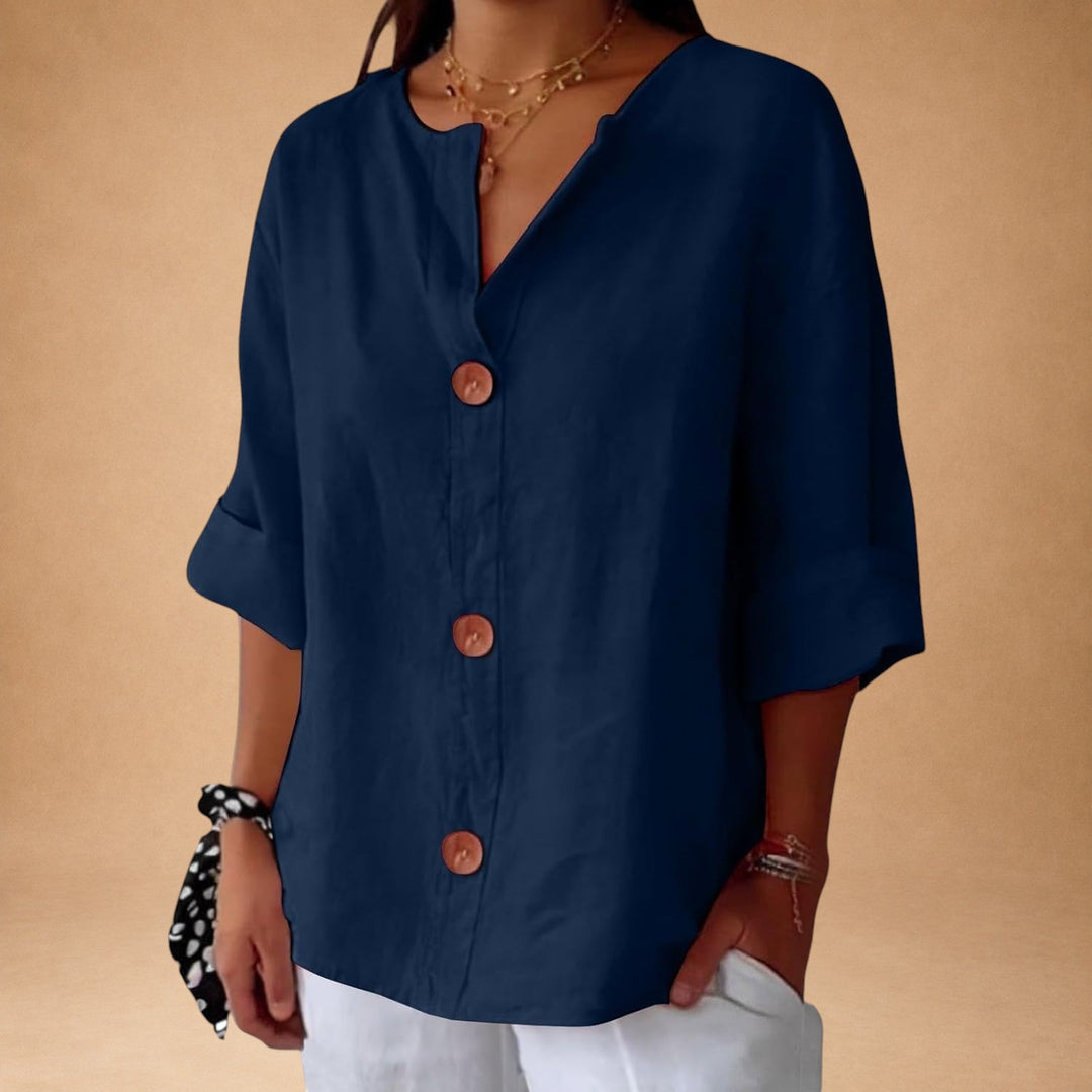 Casual bluse med struktur