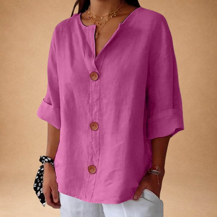 Casual bluse med struktur