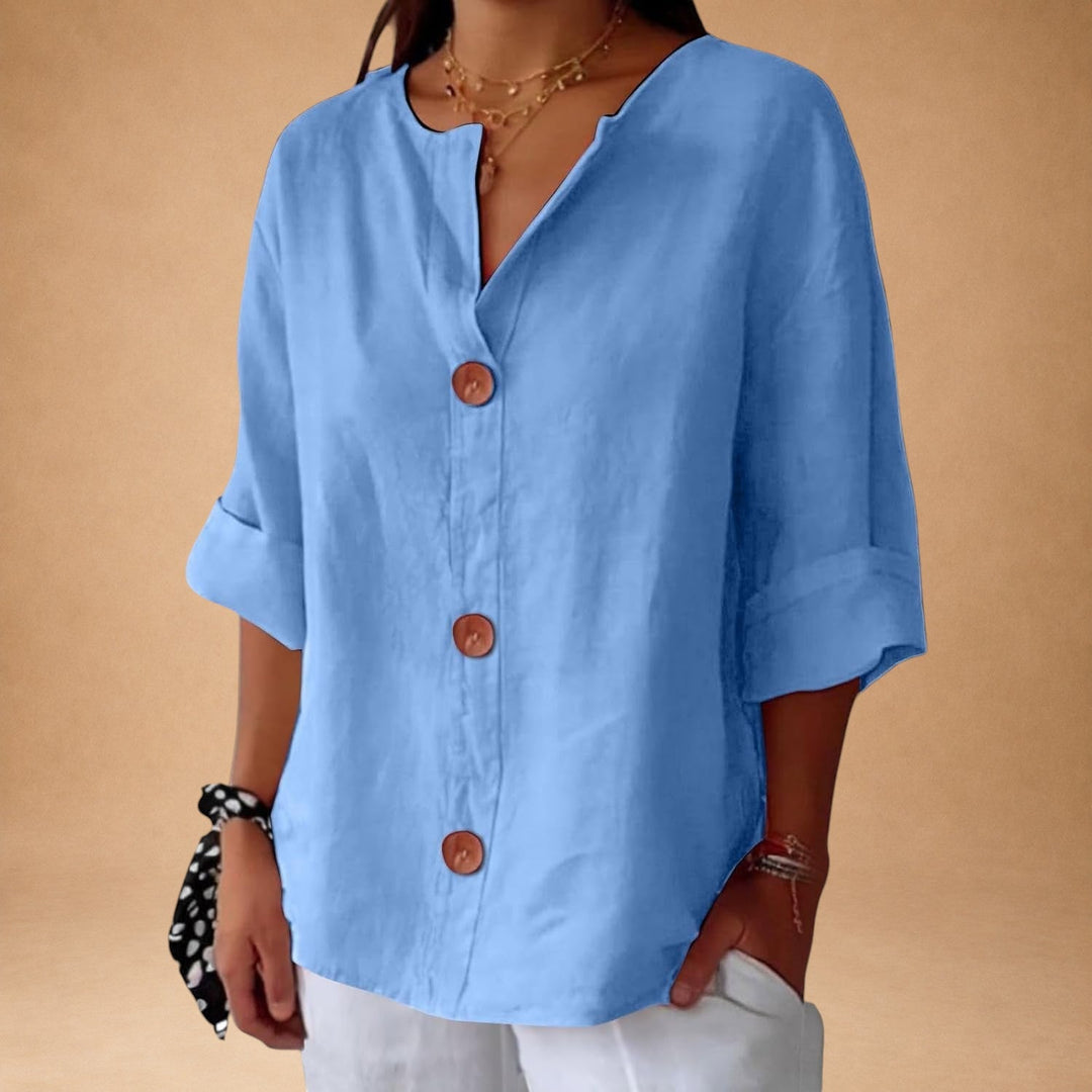 Casual bluse med struktur