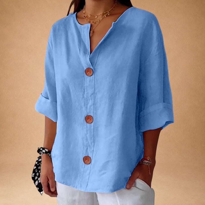 Casual bluse med struktur