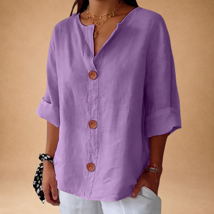 Casual bluse med struktur