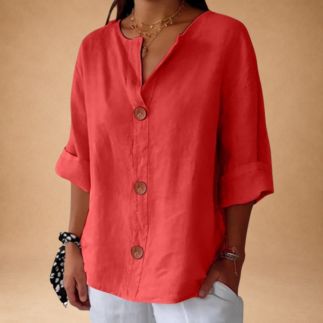 Casual bluse med struktur