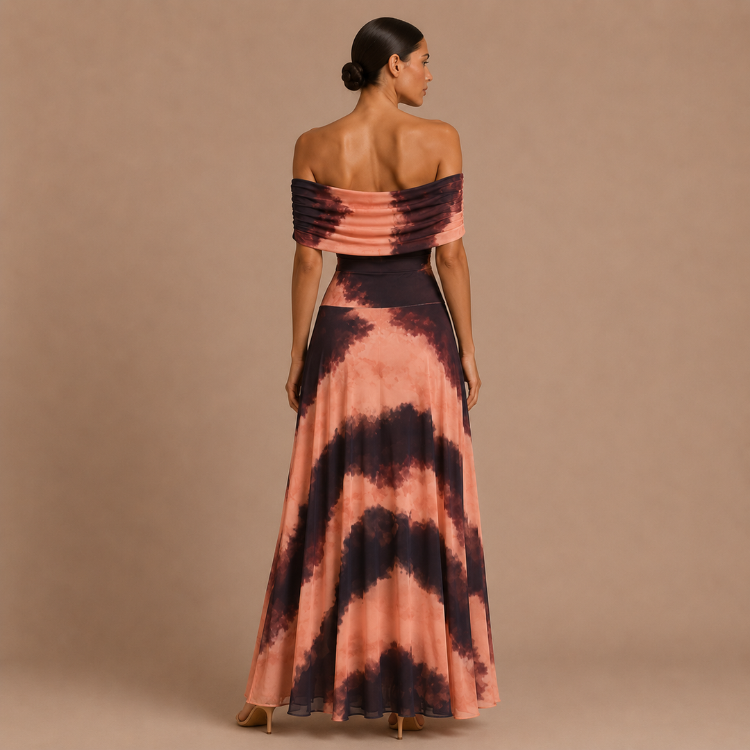 Ingrid - Vestido Hombros Descubiertos de Caída Fluida