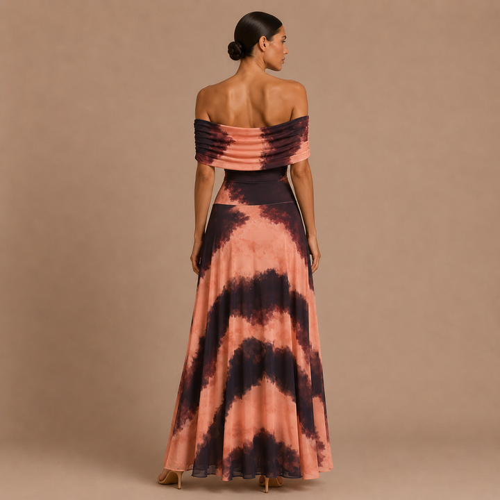 Ingrid - Vestido Hombros Descubiertos de Caída Fluida