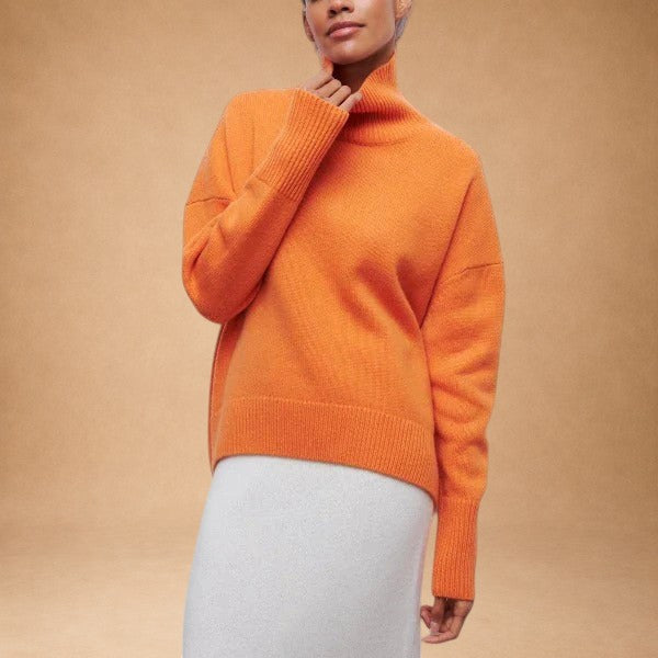Katrielle – Behagelig sweater med høj hals