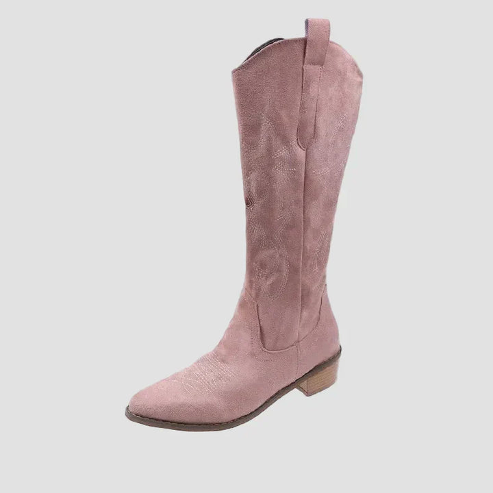 Katerina – Cowboystøvler i ruskind