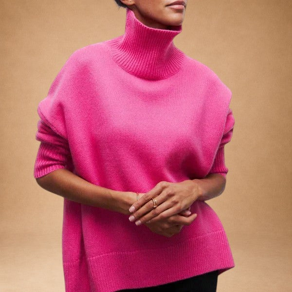 Katrielle – Behagelig sweater med høj hals