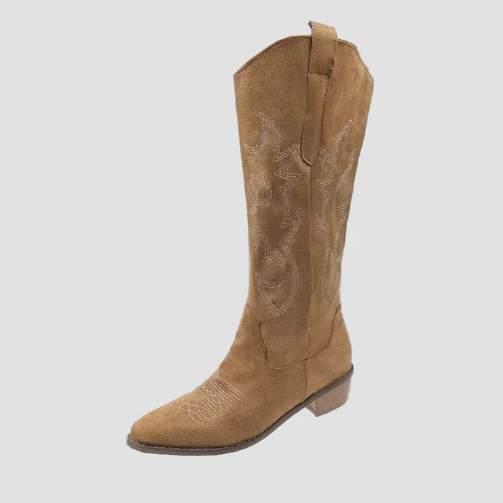 Katerina – Cowboystøvler i ruskind