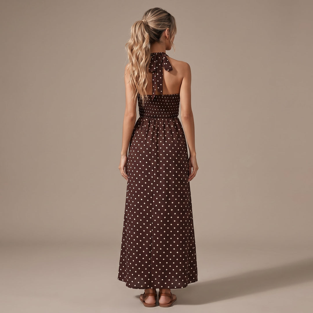 Lola – vestido largo con escote halter