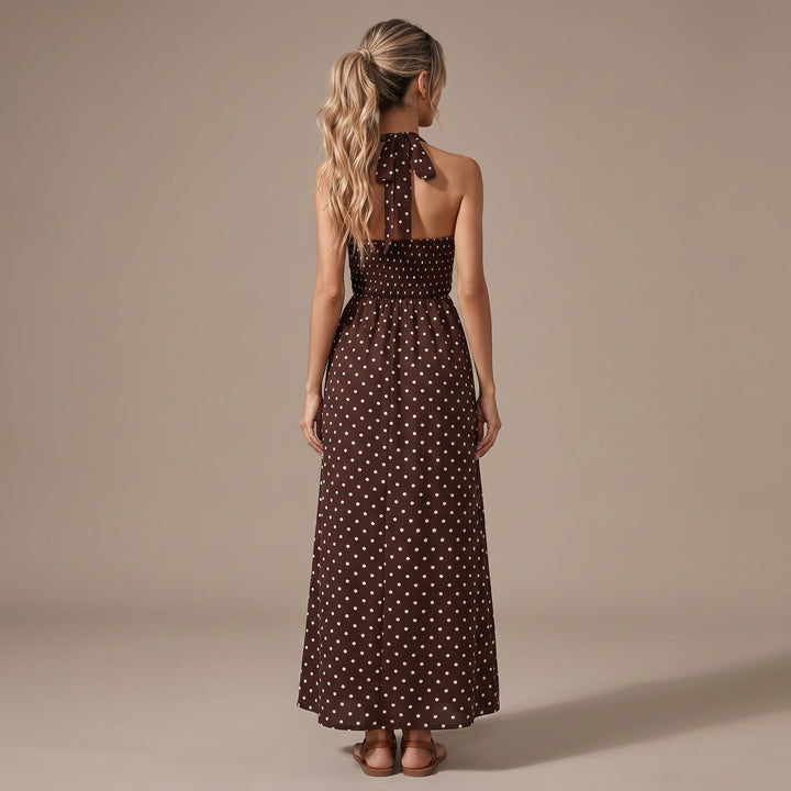 Lola – vestido largo con escote halter