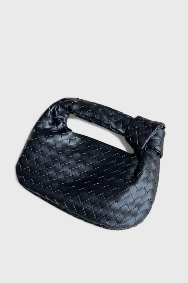 Sage Bolso Satchel Mini Woven-taske