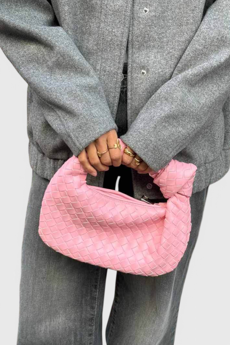 Sage Bolso Satchel Mini Woven-taske