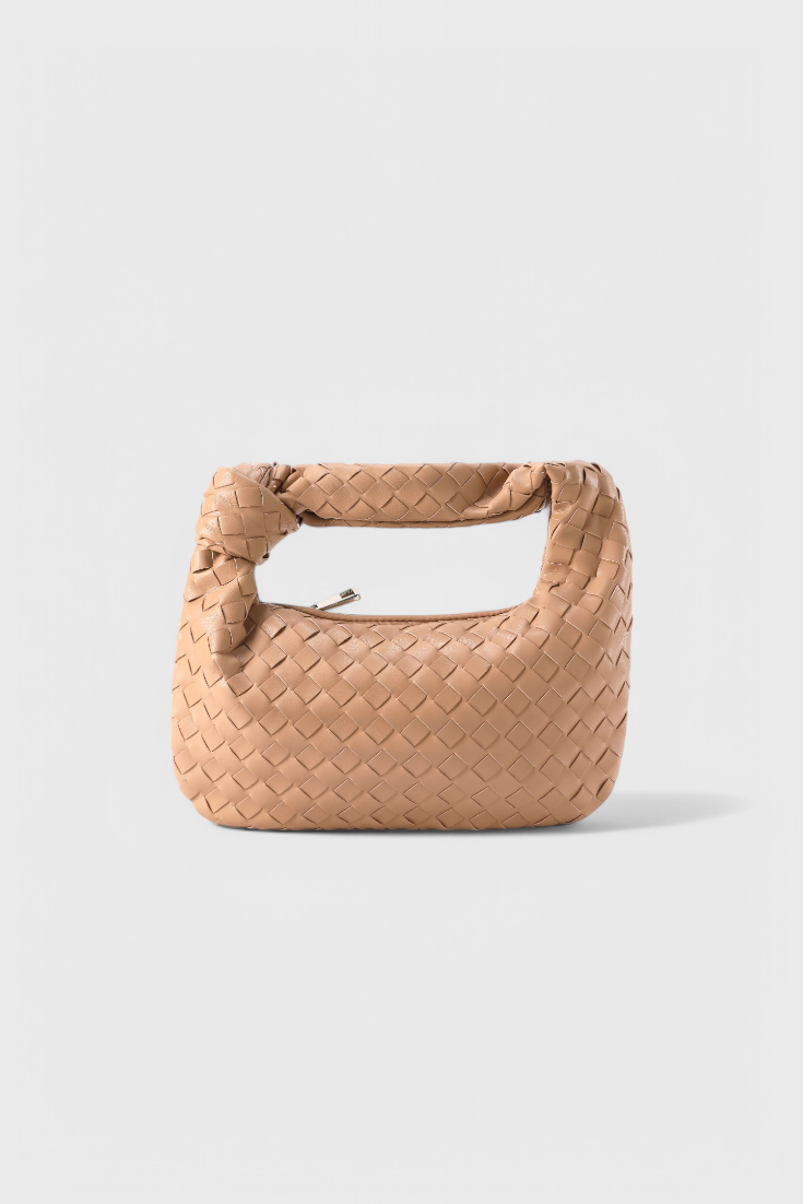 Sage Bolso Satchel Mini Woven-taske