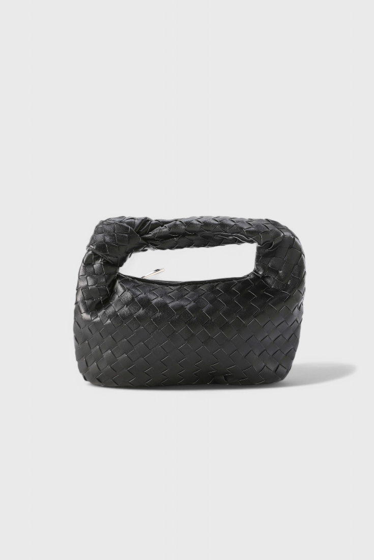 Sage Bolso Satchel Mini Woven-taske