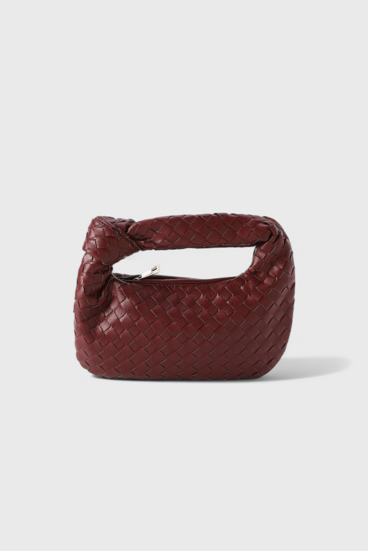 Sage Bolso Satchel Mini Woven-taske