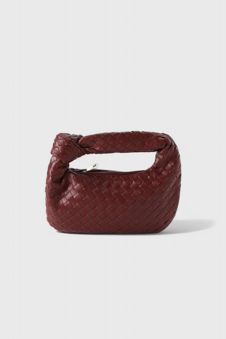 Sage Bolso Satchel Mini Woven-taske