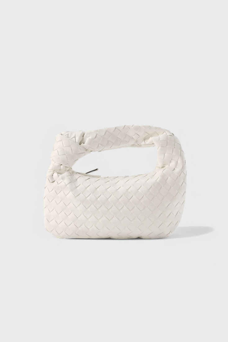 Sage Bolso Satchel Mini Woven-taske