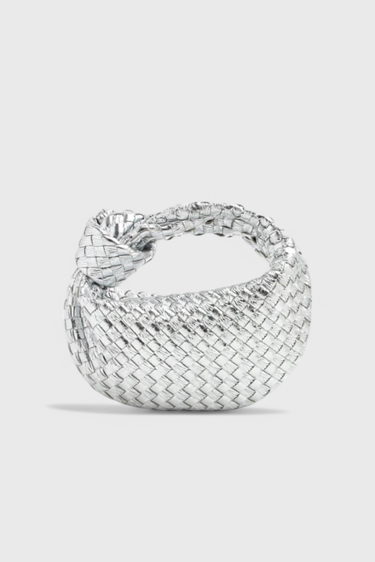 Sage Bolso Satchel Mini Woven-taske